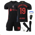 2024/2025 Barselona Yamal Vaikų Sportinė Apranga Futbolo Mar&scaron;kinėliai, Juodi, Poliesteris 100-110 CM juoda