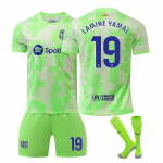 Barselona Yamal Futbolo Mar&scaron;kinėliai Vaikams Sportinė Apranga Žalias Jaunimo Futbolo Mar&scaron;kinėliai 110-120 CM