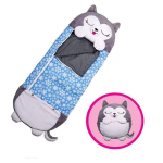 Supermink&scaron;ti laimingi miegmai&scaron;iai vaikams su animacinių filmukų personažais jaukiai nakčiai White Grey,160*60 gray