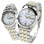 SEIKO laikrodžių poros dėžutės vyniojimas Spirit Solar White SBPX085 STPX033 vyri&scaron;ki moteri&scaron;ki mada