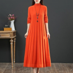 NAUJA Rudens žiemos pilvą dengianti suknelė Vidutinio amžiaus Senyvo amžiaus Motina Retro Ilgos Megztinės Megztinės Suknelės Vestidos XXXL red