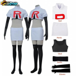 Anime cosplay kostiumas suaugusiems komanda raketė jessie musashi james kojirou Helovino cosplay kostiumas pilnas komplektas kostiumas M