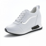 Fujin Little White Shoes Moterys Studentės Laukiniai Sportiniai Batai Moteri&scaron;ki laisvalaikio batai su storu dugnu, padidintu