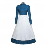 Anime Cosplay kostiumo kaukimas;s Moving Castle Cosplay Sophie Hatter kostiumas Ilga suknelė Moteri&scaron;kas Helovino kostiumas XL mėlyna