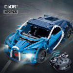 Cada 419PCS RC Blue sportiniai lenktyniniai automobiliai &bdquo;pasidaryk pats&ldquo; modelio statybiniai blokai miesto techninio nuotolinio valdymo transporto priemonių žaislams vaikams Without Box
