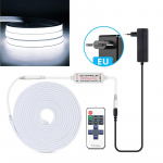 DC 24V neoninės &scaron;viesos LED juostelė su RF nuotolinio valdymo jutikliniu jungikliu 320LED/M lanksti lyno vamzdinė lempa, skirta namų Kalėdų dekoravimui su ES arba JAV ki&scaron;tuku 1M