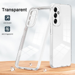 KEYSION atsparus smūgiams skaidrus dėklas Samsung M14 5G A24 A14 skaidrus TPU silikonas + PC telefono galinis dangtelis, skirtas Galaxy A24 4G M14 5G for Samsung A24 balta