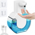 Muilo dozatorius Automatinis sieninis 420 ml elektrinis muilo dozatorius su USB jutikliu Įkraunamas IPX5 vandeniui atsparus muilo dozatorius virtuvėms, vonios kambariui Drops