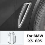 Car styling front fog lamp decorative cover sequin stainless steel decoration for BMW X5 G05 exterior