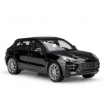 1/24 mastelio WELLY Porsche Macan turbo lydinio automobilių modeliai, metaliniai žaisliniai automobiliai, automobilių modeliai, modeliavimas, kolekcija, dovanos vaikams 1/24-19.5x8x6cm juoda
