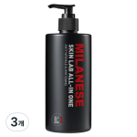 Milanese Skin Lab Vyri&scaron;ka viskas viename odos priežiūros priemonė, didelės talpos, 500 ml, 3 vnt., geriausia Korėjos vyri&scaron;ka kosmetika