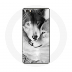 Coque pour Huawei P8 Lite Loup Duo animaux
