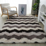 &Scaron;iuolaikinė svetainė Didelis kilimas ilgi plaukai Vaikų kambario kilimai Miegamojo Pūkuotas Dekoratyvinis Kilimėlis Nordic Fluffy Kilimėliai prie lovos 120x200cm 47x78inch
