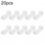 20 vnt. lipnus duomenų kabelio įkrovimo laido laikiklis, spaustukai sieninis stalo laido laikiklis juoda