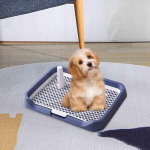 Nuimama 18,11x13,78x1,97 colio &scaron;unų tualeto kraiko dėžutė, skirta augintiniams &scaron;lapintis mėlyna