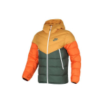 Nike Windrunner Pūkinis Striukė Su Gobtuvu Vyri&scaron;ka Vir&scaron;utinė Apranga Oranžinė Žalia 928834-727 XL
