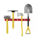 Mini 4vnt metalinis kastuvas Hammer Axe Pickaxe įrankis 1/10 RC automobiliui TRX4 SCX10 D90