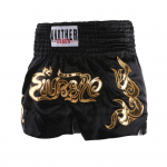 Muay Thai bokso &scaron;ortai Moterys Vyrai Treniruojasi Koviniai Kikbokso lagaminai Platus elastingas juosmens siuvinėjimo ra&scaron;tas Bokso &scaron;ortai L