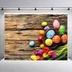 Velykų vakarėlio fono fotografijos fonas Triu&scaron;io spalvoti kiau&scaron;iniai kūdikių fotografijos fotostudijos reikmenys A-150*90cm