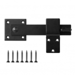 Tvarto durų atverčiamas skląstis su tvirtinimo priedais 360 laipsnių sukimasis Privatumo apsauga Lengva montuoti stumdomų durų skląsčio vartų skląstis juoda