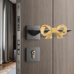 Brass Bowknot Furniture Handle Bow Cabinet Pull,Creative Home Decor,Easy to Install Cute Wardrobe