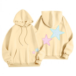 Moterų mados moteri&scaron;kas lengvas megztinis ilgomis rankovėmis su ki&scaron;enėmis Preppy grafinis gobtuvas