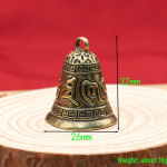 Vintage žalvario rankų darbo sandalmedžio Mantra Bell raktų pakabukas &ndash; kūrybingas krep&scaron;io pakabukas vyrams ir moterims