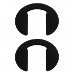 Silikoninės permatomos U formos korėjieti&scaron;kos nosies pagalvėlės akinių pagalvėlės akinių atramai akinių ausų kabliukas juoda