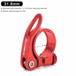 RIDERACE 31.8/34.9mm Dviračio Sėdynės Gnybtas Greito Atleidimo Aliuminio Lydinys MTB BMX Plento Kalnų Dviratį Sėdynės Stovo Montavimas Balnelio Užraktas juoda