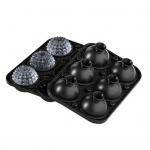 Didelis ledo kubelių padėklas Sferos formos ledo kubelių forma Lėtai tirpstantis 6 lizdų ledo kubelių gaminimo aparatas kokteiliams, viskiui A