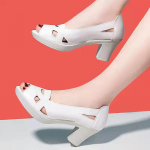 moteri&scaron;ki batai moteri&scaron;ki klasikiniai apvalianosės atviro pir&scaron;to i&scaron;kirpti patogūs užslidinami batai moteri&scaron;ki kasdieniai pavasario ir vasaros bateliai su kulnu ba129 39