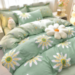Augalinis ka&scaron;myras &scaron;lifuotas keturių dalių patalynės komplektas bendrabučiams ir namams 2.0 Bed Set (Duvet Cover 200x230cm)