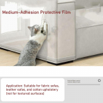 Ypač storas katės draskymo apsaugos lipdukas, lipnus, skaidrus, sienų, sofos, baldų apsauga, apsauga nuo draskymo, atsparus purvui, lengvai nuplė&scaron;iamas ir priklijuojamas [Width 60cm * Length 3m]