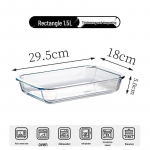 Heat-Resistant Fish-Shaped Glass Baking Dish for Microwave/Oven - Clear and Durable Household Pan