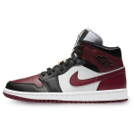 Air Jordan 1 Mid SE Auksiniai Pakabukai Moteri&scaron;ki Sportbačiai Raudoni Juodi Tamsiai Raudoni CZ4385-016 35.5