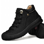 Vyri&scaron;ki odiniai žygio batai Auk&scaron;ti pliu&scaron;iniai medvilniniai lauko batai dideli 39-46 dydžiai 46 juoda