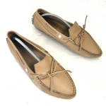 Pagaminti Italijoje TOD'S Odiniai vairavimo bateliai 38.5 24.0-24.5 Rudi bateliai(NAUDOTA) beige