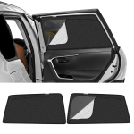 Naujas RAV4 50 serijos i&scaron;skirtinis magnetinis saulės skydelis galinės sėdynės vėdinimui Toyota RAV4 50 series - for rear seats juoda