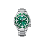 Citizen Promaster &scaron;viesos energija maitinamas kvarcinis mechanizmas Nerūdijančio plieno apyrankė Laikrodis Vyri&scaron;ki laikrodžiai Žalias BN0158-85X Green Dial