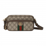 Gucci Ophidia Nudėvėtas Dvigubo G Logotipo Užtrauktuko Užsegimas Drobės Ir Odos Apdaila Per Petį Rankinė Vyri&scaron;kos rankinės Smėlio spalvos Ebonas 722557-96IWT-8745 Basic Set (Bag+Dust Bag)