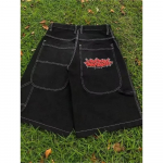 Y2k Vintage Baggy Jeans &Scaron;ortai Moteri&scaron;ki Streetwear Jorts Korėjos Harajuku Gothic Oversized Denim Kelnės Siuvinėjimas Vasara S