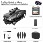 Naujas M66 MAX Profesionalus Dronas HD Kameros Be&scaron;epetėlis 5G Kliūčių Vengimas Optinio Srauto Pozicionavimas Sulankstomas Rc Kvadrokopteris Ekrano Ekranas Žaislas Dovana 3 batterys