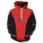 Marvel Žmogus-voras: Į vorų visatą Miles 3D spausdinimo užtrauktuku gobtuvas Cosplay kostiumas Striukė vyrams 6XL red