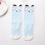 Naujagimio kojines mergaitei berniukui kojinytes mielas animacinis filmas Meias Baby Cat Fox naujagimiui siltas ilgas sokkenas S balta