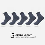 HSS vyri&scaron;kos bambuko pluo&scaron;to kojinės 5 poros / siuntinys Naujos klasikinės verslo ilgos kojinės Vasaros žieminės vyri&scaron;kos suknelės kojinės EUR 39-45(US 6.5-11) tamsiai mėlyna spalva