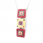 Les Tr&eacute;sors De Lily [D9681] - Collier Cr&eacute;ateur 'Esmeralda' Rose ry&scaron;kiai rožinė