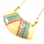 Les Tr&eacute;sors De Lily [L5257] - Collier 'Kilimanjaro' beige multicolore įvairiaspalvis