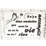 Les Tr&eacute;sors De Lily [M5222] - Planche de stickers 'Accomplir la Vie' (20x70 cm) balta