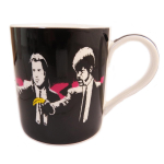 Les Tr&eacute;sors De Lily [Q8815] - Mug porcelaine 'Banksy' noir (Pulp Fiction) - 90x85 mm juoda