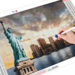 5D deimantinė tapyba Pastatas Viso kvadrato apvalus gręžimas Kryžminio dygsnio deimantinis siuvinėjimas Kra&scaron;tovaizdis Miesto rankdarbiai Namų dekoras Full Round (20X30CM)